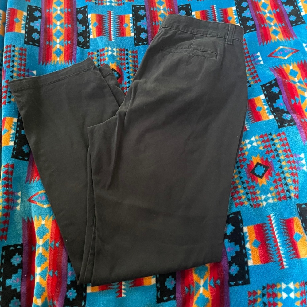 St Johns Bay Apparel‎ Women Straight Leg Black Business Casual Pants Size 14